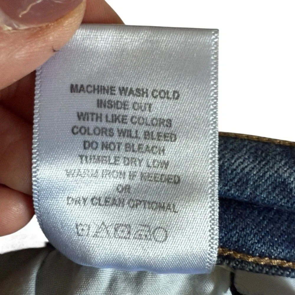 Vervet | High Rise Skinny Stretch Jeans with Distressed Hem | Sz 30